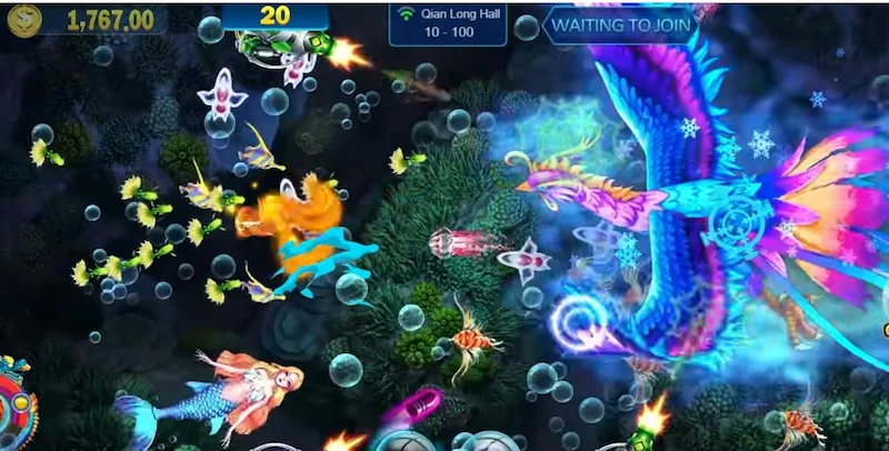 Weapons and upgrades of this fish shooting game